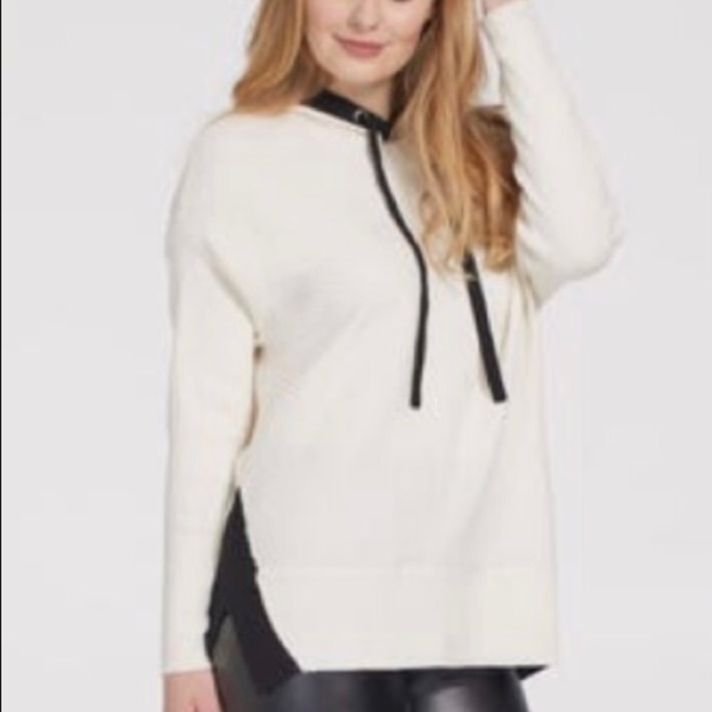 Tribal Sz M Birch with Black Trim Sweater Hoodie